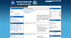 Desktop Screenshot of leo.hnue.edu.vn