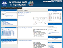 Tablet Screenshot of leo.hnue.edu.vn