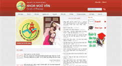 Desktop Screenshot of nguvan.hnue.edu.vn
